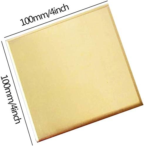 Z Създаване на Дизайн Латунная Плоча на Месинг лист с нешлифованной (фрезерной) тапицерия, прецизна метали diy 100x100 мм/4x4