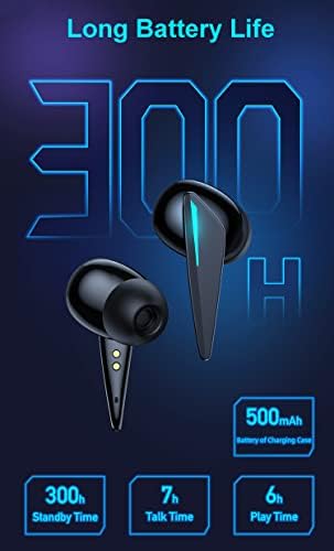 Слот ушите с микрофон Слот ушите Безжични Bluetooth 5.3 Водоустойчив Амбушюры Дълъг живот на батерията Двухрежимный Стереофоничен звук на HIFI ниска латентност Слушалки ?