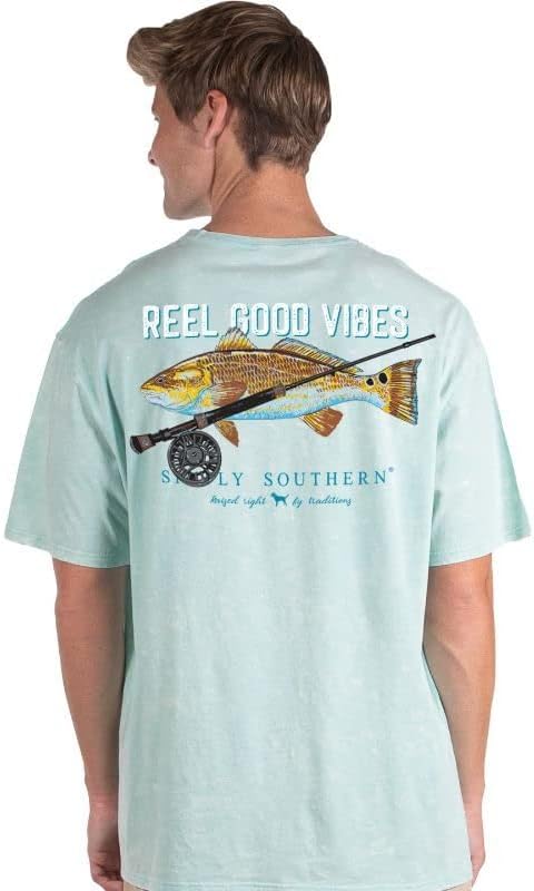 Тениска с намотка за улов на риболов, летят и лесен Расцветкой Риба