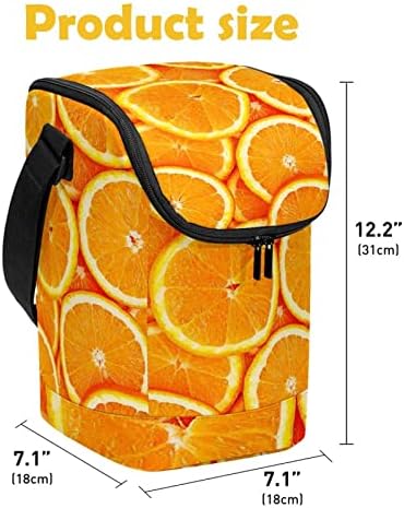 Дамски Чанта за обяд GUEROTKR, Кутия за Обяд за мъже, Мъжки Кутия за Обяд, Плодов Оранжево Художествен модел