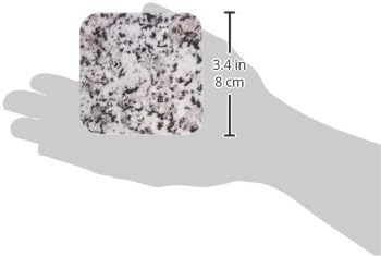3dRose CST_157792_1 Принт с изображение на текстури Сив гранит, Сиво-черни кристали, Полиран Магматический камък, Геология,