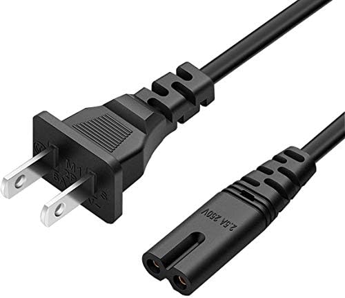 Захранващ кабел ac дължина от 6 фута и 2 клипса за съвместимост със Sony PS4 PS3 (Playstation 4 Slim), Xbox One S/Xbox