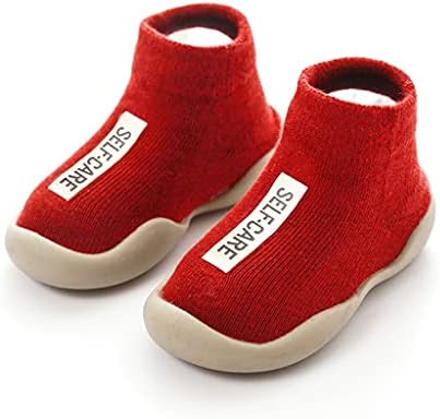 Детски Домашни Чорапи За Малки Момчета и Момичета, Обувки, Топла Вязаная Однотонная Спортни Обувки на Открито,