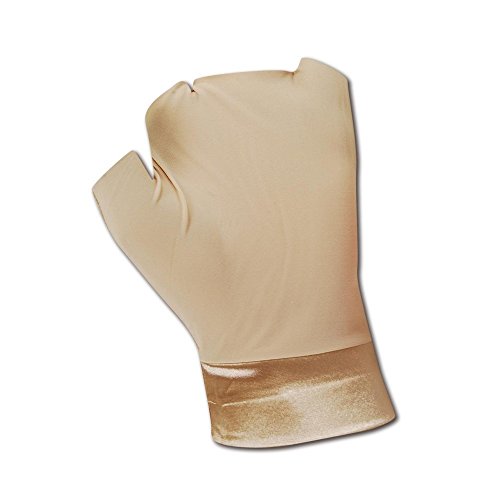 Ръкавици за подкрепа на Occunomix MC450M, Без пръсти на ръцете и китките от найлон / ликра, Среден размер, Бежово (Един