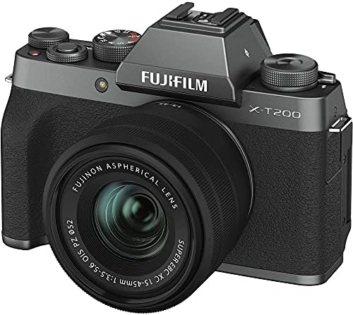 Беззеркальная Цифров фотоапарат Fujifilm X-T200 с комплект XC15-45mm - Тъмно-Сребрист