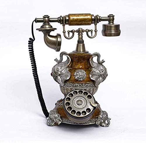 Античен телефон XJJZS Design - Отточна тръба на шарнирна връзка Телефон - Ретро Телефон С Кабел - Реколта декоративни телефони