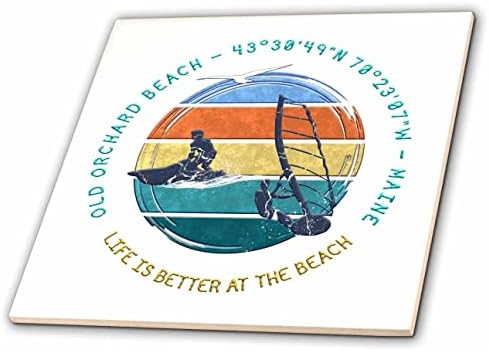 3дРоуз Олд Орчард Бийч, окръг Йорк, щата Мейн. Един незабравим подарък за летен плаж - плоча (ct-364555-7)