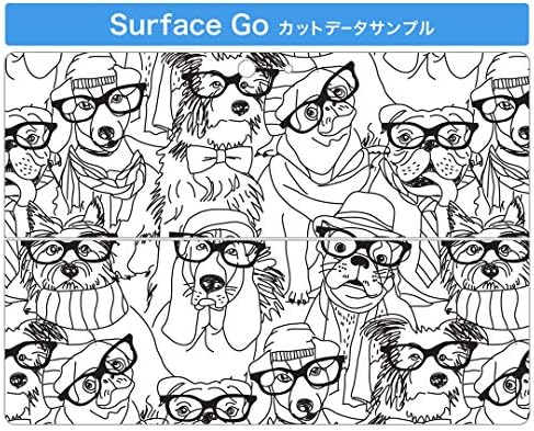 стикер igsticker за Microsoft Surface Go/Go 2, Ультратонкая Защитен Стикер за Тялото, Скинове 010793, Очила за Кучета,