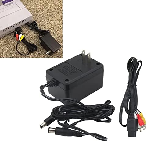 Комплект за AV кабел и адаптер за захранване за конзолната система Super Nintendo SNES