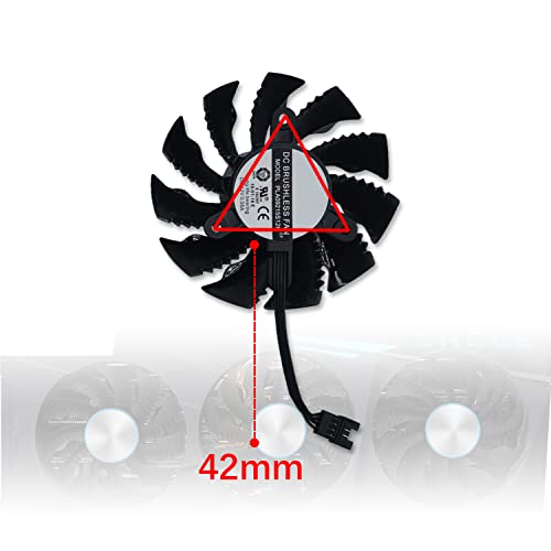 Cavabien 82 мм 4Pin PLA09215S12H 12 0.55 A Fan охлаждане на видеокартата GPU Замени за Gigabyte GeForce RTX 3080 Ti/RTX