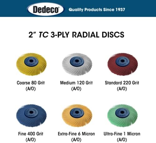 Dedeco Sunburst - 3-Слойна дискове с радиална четина 2 ТК - Беседки 1/4 - Промишлен Термопластичен Ротационен инструмент