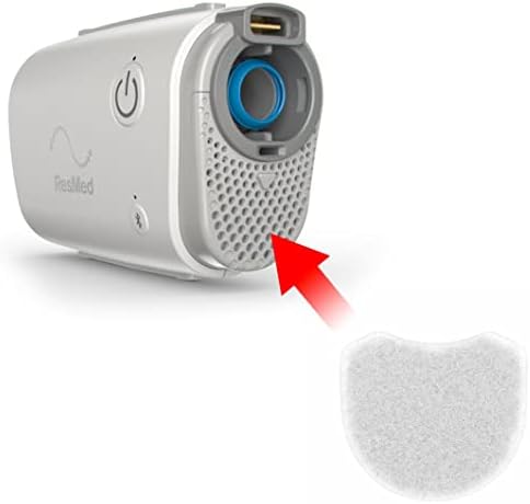 8ШТ CPAP Филтър и капак за ResMed AirMini Машини, Включва в себе си филтър за Еднократна употреба и капачки, съвместими за AirMini