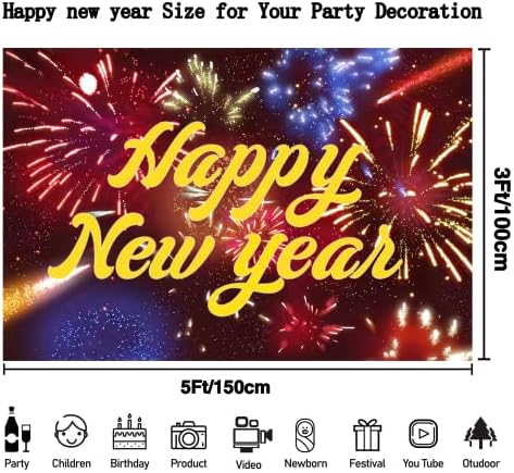 Фон честита Нова година, за да проверите за Партита в Навечерието на Нова година 2023, Банер честита Нова година размера