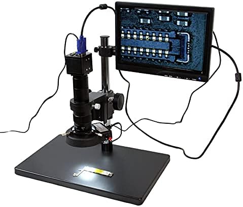 ShiSyan TBK-10A 10 ~ 18X Цифрово Електронен Видеомикроскоп Преносими led VGA Микроскоп за ремонт на дънната платка PCB Съставен Микроскоп (Цвят: 110)
