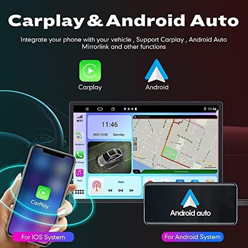 WOSTOKE 13,1 Android-радио CarPlay и Android Auto Авторадио Автомобилната Навигация Стерео мултимедиен плейър GPS Сензорен екран с RDS функция на DSP БТ WiFi Подмяна на устройство за Toyota Crow