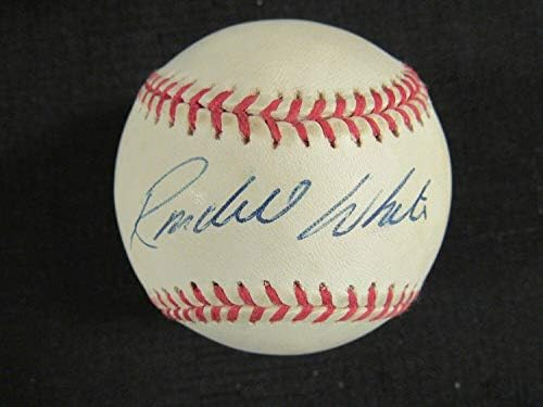 Играта на топка с Автограф Роулингса с автограф Ронделла Уайт - В100 - Бейзболни топки с автографи