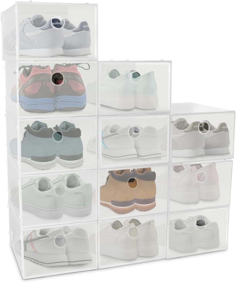 Органайзер за обувки, за Съхранение на обувки, Кутия за обувки, Прозрачни Кутии За Обувки Штабелируемые, Кутии За Обувки