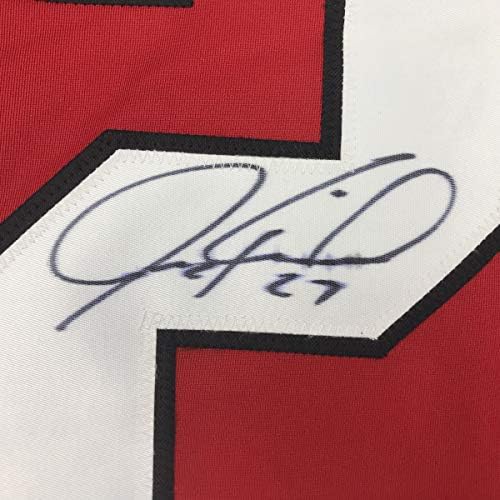 С автограф / с подпис на Jeremy Roenick Chicago Red Хокейна майк JSA COA
