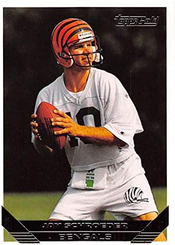 1993 Topps Gold Football 411 Джей Шредер Синсинати Bengals Официалната търговска картичка NFL Паралел от Topps Company