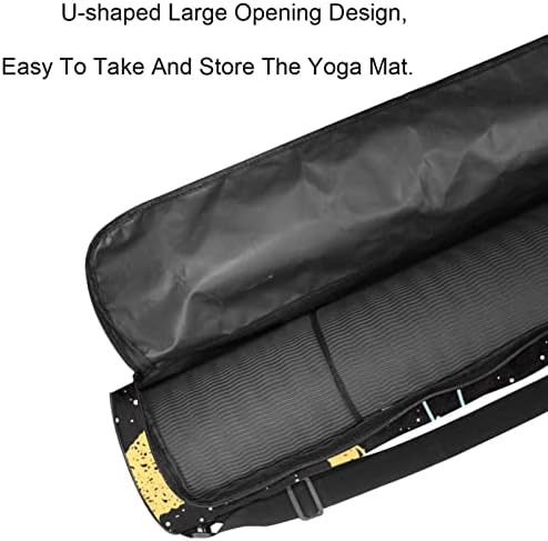 Чанта за подложка за йога LAIYUHUA, спортна чанта за йога с двойни ципове за жени и мъже - Гладка ципа, U-образна голяма