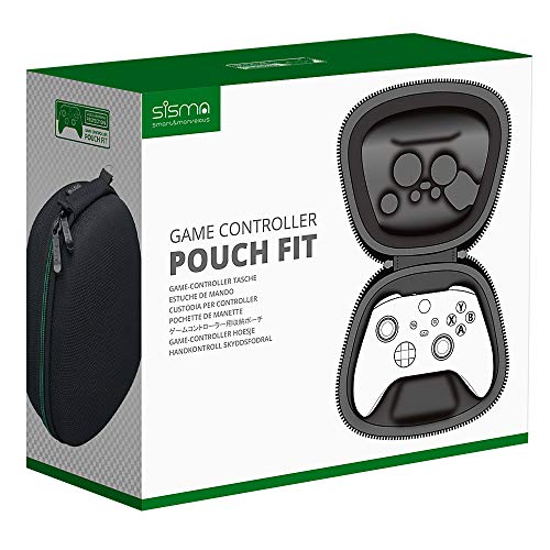 Пътен калъф sisma, Съвместим с безжичен контролер Xbox X series | S или Core, Титуляр на контролера на Xbox, Защитен Калъф За съхранение вкъщи, Черна чанта за носене