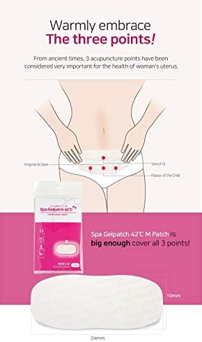 Spa Gelpatch Менструалния aid 42 Степен за облекчаване на спазми и ПМС, Еднократно, Самозалепващи се Лепенки за