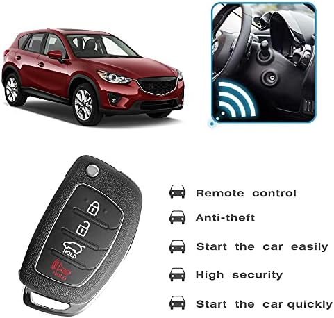 Дистанционно флип-ключодържател VOFONO за бесключевого достъп, съвместим с Hyundai Sonata 2014 2015 2017 (FCC id: