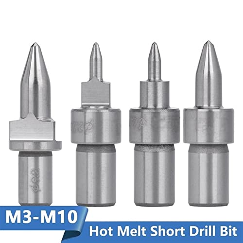 Термичните Фрикционное Горещо Разтопено кратко тренировка Твърдосплавен инструмент за пробиване на дупки M3 M4 M5 M6 M8 M10 Инструмент за пробиване на метал, 1 бр. (Цвят: к