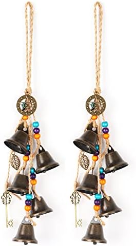 Камбаните на Вещици за дръжката на Вратата за защита на Набор от Камбани за Шейната-Вратите Звънчета, Окачени на декора в стил
