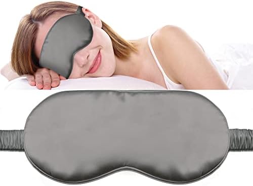 Коприна маска за очи Fusion5 с еластична лента - Маска за сън от черница Черница - 25 Мл, тя за борба с кучешка