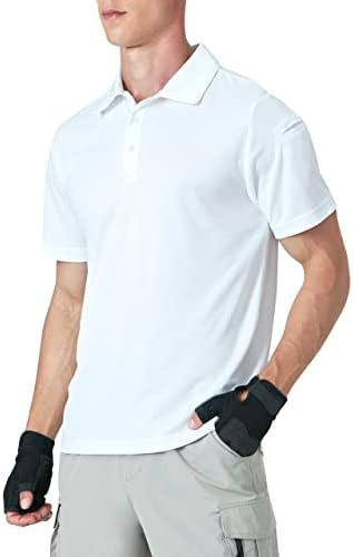 KPSUN Мъжки Ежедневни Ризи Поло С Къс ръкав, Лека Риза за Голф, бързо съхнещи Работни Ризи Тънък, Намаляване на