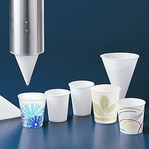 SOLO 10BFC-2050 Конусни чаши от бяла хартия с обем от 10 грама (опаковка от 1000 броя)