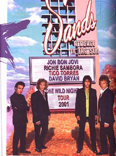 Bon Jovi 2001 Турне Една дива нощ на Живо програмата на Софтуерна книга