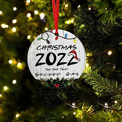 Коледа Коледа Е Един Ужасен Висулка Ужасен Коледен Висулка 2022 Коледно Дърво, Дървени Орнаменти Реколта Питейни Щастливи