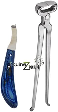 Инструменти Equinez Стригане на копита 15 и ножове за копитата на ковача от неръждаема стомана с острия нож на дясната
