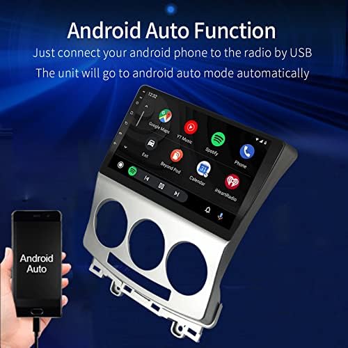 LEXXSON Carplay Radio Android 9.1 Автомобилното радио за Mazda 5, поддръжка на Apple Carplay/ Android Auto, 9-инчов Капацитивен сензорен екран с Висока разделителна способност, GPS навигация Bluetooth U
