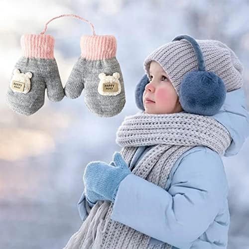 Зимни ръкавици без пръсти за жени и Мъже, Топли Възли ръкавици за студено време