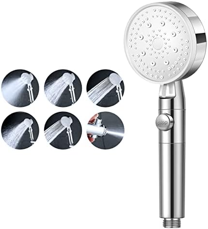Ръчна дюза за душ с високо налягане с 5 режима на пръскане, Многофункционален накрайник за душ с включването / выключением,