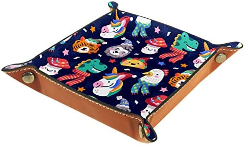 Lyetny Забавни Коледни Животни Органайзер Тава Кутия За Съхранение на Нощни Caddy Тенис на Тава За Смяна на Ключовете в Чантата