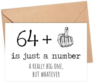 пощенска картичка в 65-ти рожден ден - 65 - това е просто число, е Наистина голям, Но няма Значение - пощенска Картичка на 65 години - Забавна Картичка за рожден Ден - Груб ?