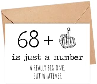 пощенска картичка в 69-ти рожден ден - 69 - Това е просто число, е Наистина голям, Но няма Значение - Картичка за рождения ден