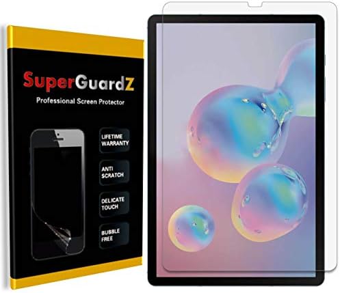 [3 опаковки] Защитно фолио за дисплея на Samsung Galaxy Tab S6 - SuperGuardZ, сверхчистая, срещу драскотини,