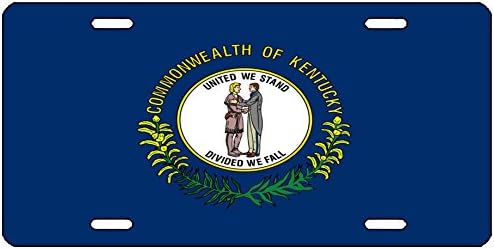 Флаг на щата Кентъки Регистрационен номер Новост Авто Автомобили Етикет Надута Подарък KY