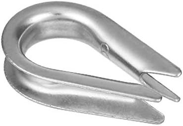Гилза от неръждаема стомана X-DREE за въже с диаметър от 0,08 инча (2 мм) 100 бр. (неокисляемый Dedal de acero para