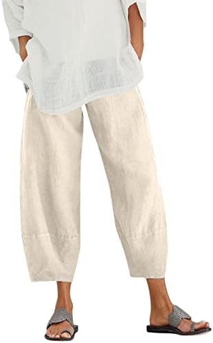 Mackneog / Обикновен женски капри и Скъсяване на панталони, Удобни Ежедневни Дамски панталони капри на лятото,
