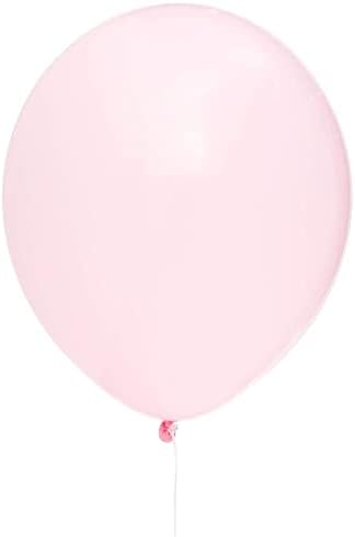 100 Опаковки розови и сини балони за разкриване на пол, душата на дете, на партито по случай рождения Ден, правене на купоните в пастелни цветове, с лента с дължина 32,8 ?