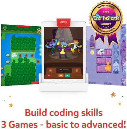 Osmo - Стартов комплект за кодиране за iPhone и iPad-3 Образователни игри-Възраст 5-10 + - Учим се кодират, основи на кодиране