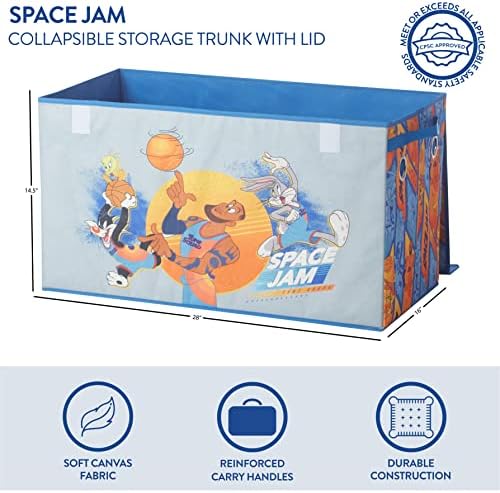 Идеята Nuova Space JAM: Нов Сгъваем Куфар за съхранение на играчки Legacy с капак, 28 W x 16G x 14,5В