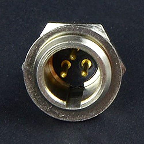 CESS 3-Пинов Конектор за кабел Mini XLR-Адаптер за микрофон Mic - Конектор Mini XLR, 3-контакт (2 опаковки)