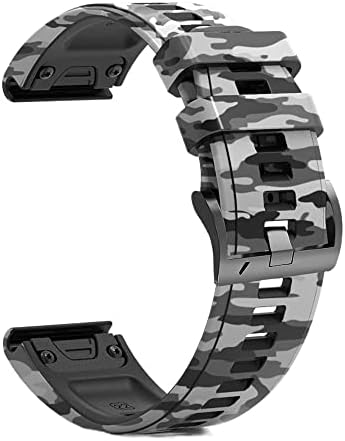 DJDLFA 26-22 мм Силикон быстросъемный каишка за часовник Garmin Fenix 7 7X6 6X Pro 5X5 Plus 3 HR MK2 Easyfit